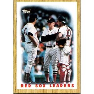 1987 Topps #306 Red Sox Leaders